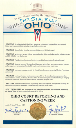 Proclamation 2023 Ohio Cr C Week